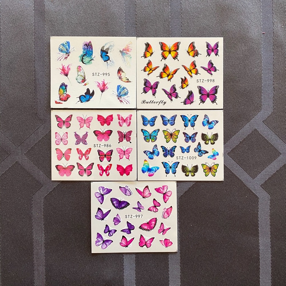 New Colorful Butterfly Nail Stickers